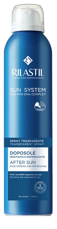 RILASTIL SUN SYSTEM DOPOSOLE SPRAY TRASPARENTE DOPOSOLE IDRATANTE E RINFRESCANTE 200 ML - fitfarma.it