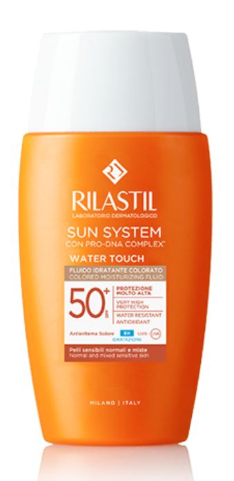 RILASTIL SUN SYSTEM WATER TOUCH COLOR FLUIDO SPF50+ 50 ML - fitfarma.it