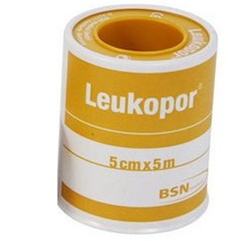 CEROTTO IN ROCCHETTO LEUKOPOR IPOALLERGENICO TESSUTO NON TESSUTO BIANCO 5X500 CM - fitfarma.it
