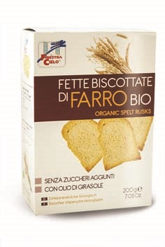 FSC FETTE BISCOTTATE DI FARRO BIO SENZA ZUCCHERI AGGIUNTI CON OLIO DI GIRASOLE SENZA OLIO DI PALMA 200 G - fitfarma.it