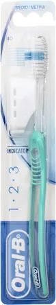 ORALB 123 INDICATOR SPAZZOLINO MANUALE SETOLE 35 MEDIE - fitfarma.it