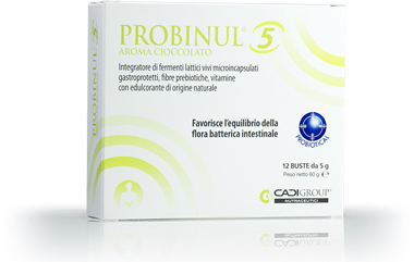 PROBINUL 5 12 BUSTINE 5 G AROMA CIOCCOLATO - fitfarma.it