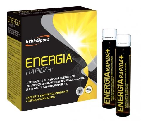 ETHICSPORT ENERGIA RAPIDA+ 10 FLACONCINI 25 ML - fitfarma.it