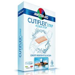 CEROTTO MASTER-AID CUTIFLEXMED STRIP TRASPARENTE IMPERMEABILE SUPPORTO IN POLIURETANO MEDIO 10 PEZZI - fitfarma.it
