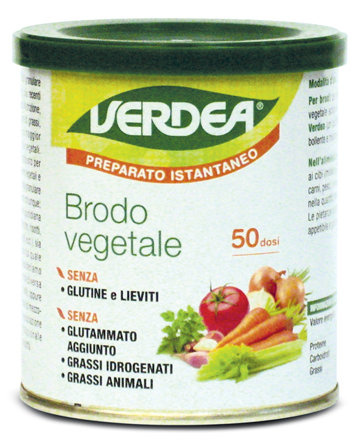VERDEA PREPARATO ISTANTANEO BRODO VEGETALE 200 G - fitfarma.it