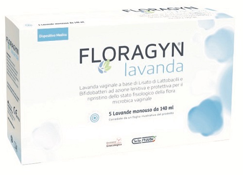 LAVANDA VAGINALE A BASE DI LATTOBACILLI LISATI FLORAGYN LAVANDA 140ML 5FLACONI - fitfarma.it