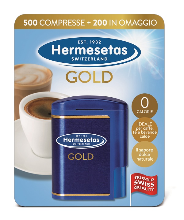 HERMESETAS GOLD 500+200 COMPRESSE 35 G - fitfarma.it