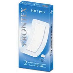 GARZA COMPRESSA PRONTEX SOFT PAD AUTOADESIVA 10X20CM 2 PEZZI - fitfarma.it