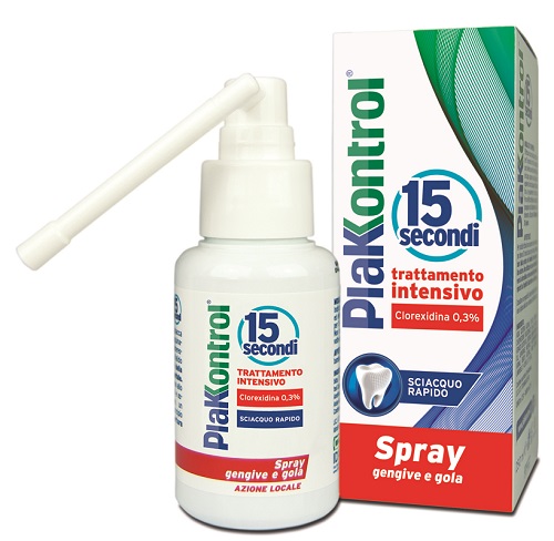 PLAKKONTROL 15 SECONDI COLLUTORIO SPRAY 50 ML - fitfarma.it