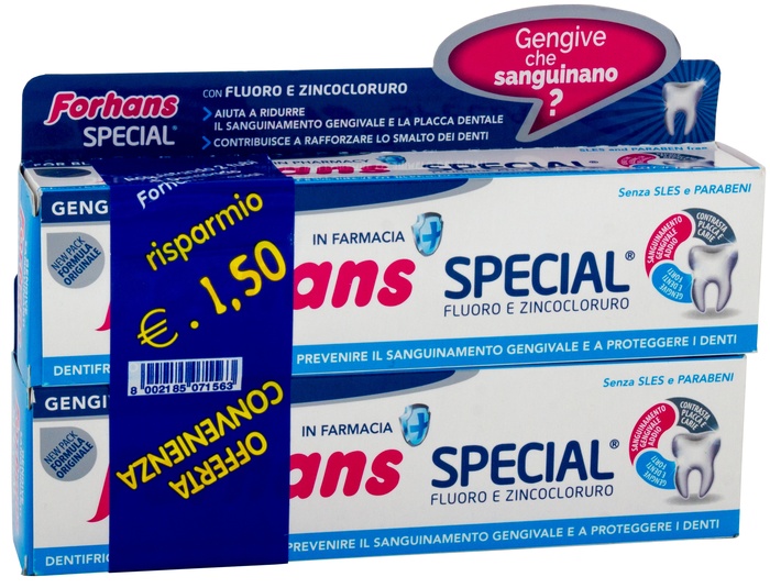 FORHANS SP DENTIF 2X75ML - fitfarma.it