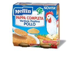 MELLIN PAPPA COMPLETA POLLO 250 G 2 PEZZI - fitfarma.it