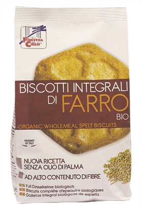 FSC BISCOTTI INTEGRALI DI FARRO BIOA AD ALTO CONTENUTO DI FIBRE CON OLIO DI GIRASOLE SENZA OLIO DI PALMA 400 G - fitfarma.it