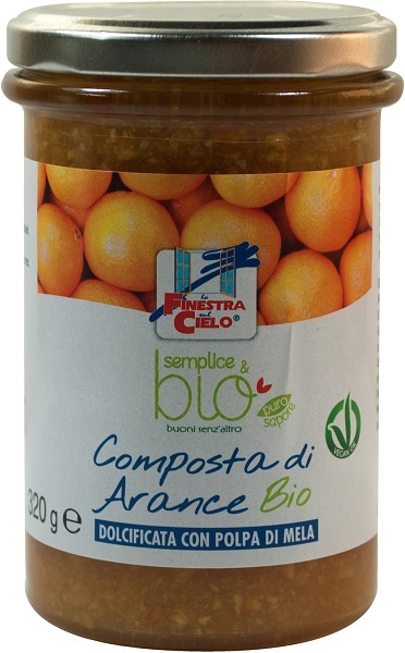 COMPOSTA DI ARANCE CON POLPA DI MELA BIO 320 G - fitfarma.it