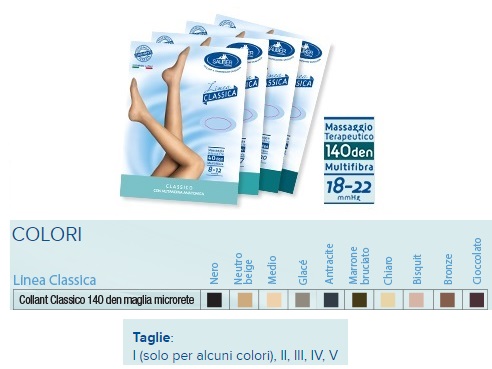 SAUBER COLLANT 140 DENARI MAGLIA MICRORETE NEUTRO BEIGE 5 LINEA CLASSICA - fitfarma.it