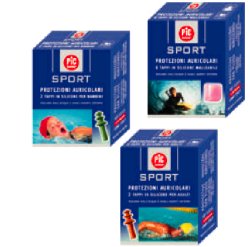 TAPPO AURICOLARE IN SILICONE PIC SPORT PER ADULTI 2 PEZZI - fitfarma.it