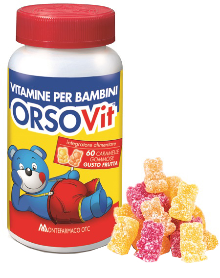 ORSOVIT CARAMELLE GOMMOSE VITAMINA BB SENZA GLUTINE 60 PEZZI - fitfarma.it