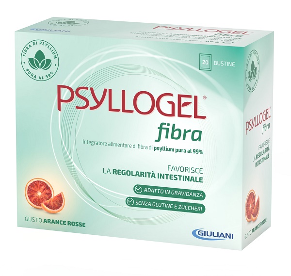 PSYLLOGEL FIBRA ARANCE ROSSE 20 BUSTINE - fitfarma.it