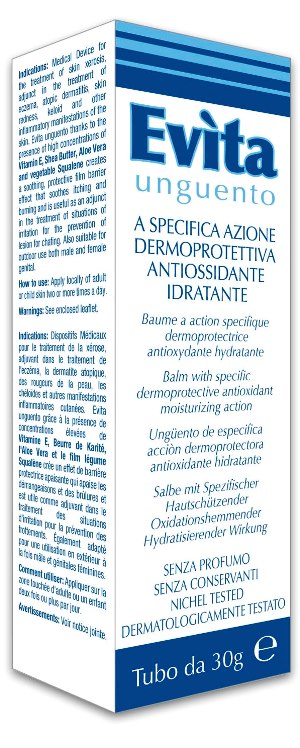 EVITA UNGUENTO A SPECIFICA AZIONE DERMOPROTETTIVA ANTIOSSIDANTE IDRATANTE 30 ML - fitfarma.it