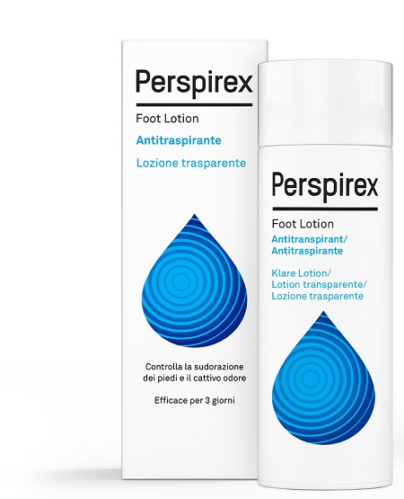 PERSPIREX FOOT LOTION ANTITRASPIRANTE LOZIONE TRASPARENTE SUDORAZIONE E CATTIVO ODORE PIEDI 100 ML - fitfarma.it
