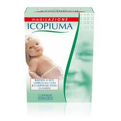 BENDA ICOPIUMA A COMPRESSIONE FISIOLOGICA RETE OMBELICALE CON GARZE STERILI 1 PEZZO - fitfarma.it