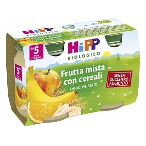 HIPP BIO HIPP BIO OMOGENEIZZATO FRUTTA MISTA CON CEREALI 2X125 G - fitfarma.it