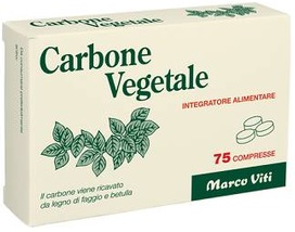 CARBONE VEGETALE 25 COMPRESSE - fitfarma.it