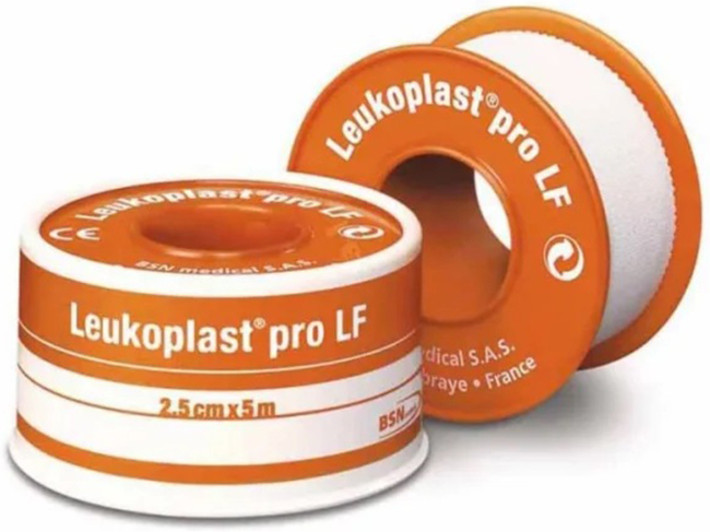 CEROTTO CHIRURGICO MEDICATO IN ROCCHETTO LEUKOPLAST PRO LF CON OSSIDO DI ZINCO 2,5X500 CM - fitfarma.it