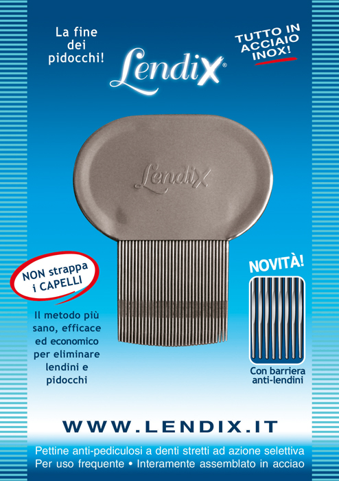 LENDIX PETTINE PREMIUM ANTIPIDOCCHI IN ACCIAIO - fitfarma.it
