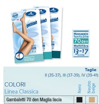 SAUBER GAMBALETTO 70 MAGLIA LISCIA NEUTRO BEIGE 3 LINEA CLASSICA - fitfarma.it