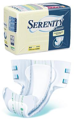 PANNOLONE PER INCONTINENZA SERENITY CLASSIC SUPERDRY FORMATO EXTRA LARGE 30 PEZZI - fitfarma.it