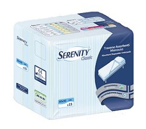 TRAVERSA SALVAMATERASSO PER INCONTINENZA SERENITY CLASSIC RIMBOCCABILE MISURA 80X180CM 30 PEZZI - fitfarma.it