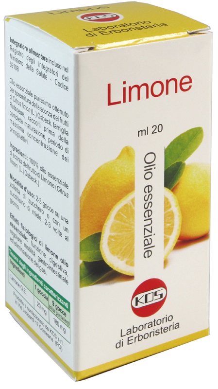LIMONE OLIO ESSENZIALE 20 ML - fitfarma.it