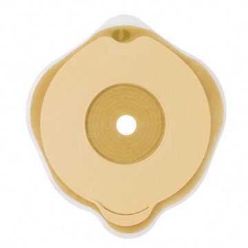 PLACCA PIANA FLEXIMA KEY 50 MM CON PROTETTORE CUTANEO IDROCOLLOIDALE E FLANGIA 5 PEZZI - fitfarma.it