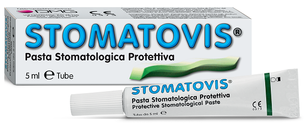 PASTA STOMATOLOGICA PROTETTIVA STOMATOVIS STOMATITI AFTOSE 5 ML - fitfarma.it