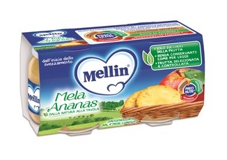 MELLIN OMOGENEIZZATO MELA ANANAS 100 G 2 PEZZI - fitfarma.it