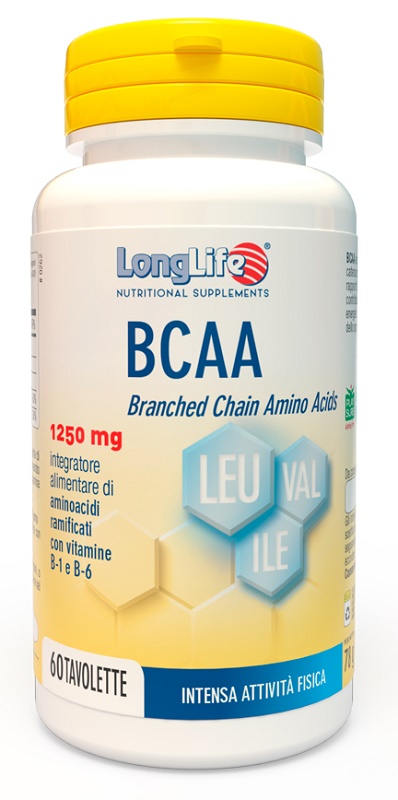 LONGLIFE BCAA 1250 MG 60 TAVOLETTE - fitfarma.it