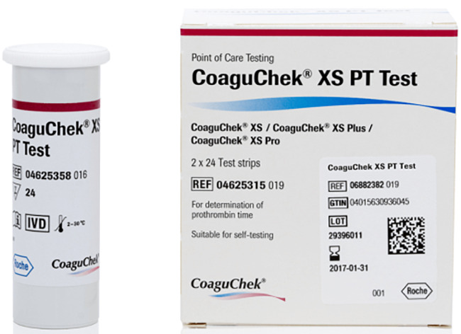 STRISCE REATTIVE PER APPARECCHIO UTODIAGNOSTICO COAGUCHEK XS PT TEST 2X24 PEZZI - fitfarma.it