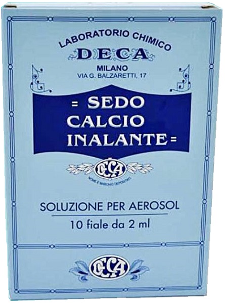 SEDO CALCIO INALANTE SOLUZIONE AEROSOL 10 FIALE 2 ML - fitfarma.it