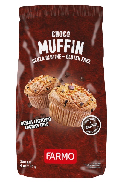 FARMO CHOCOMUFFIN CON GOCCE DI CIOCCOLATO 4 X 50 G - fitfarma.it