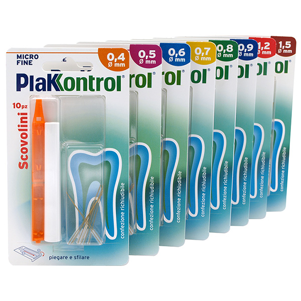 PLAKKONTROL MINIGRIP SCOVOLINO 0,7 MM 10 PEZZI - fitfarma.it