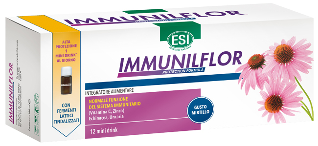 ESI IMMUNILFLOR MINI DRINK 12 FLACONCINI - fitfarma.it