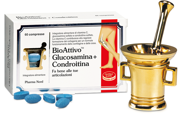 BIOATTIVO GLUCOSAMINA + CONDROITINA 60 COMPRESSE - fitfarma.it