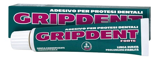 GRIPDENT FORTE ADESIVO PER PROTESI DENTARIA 40 G - fitfarma.it