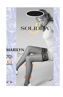MARILYN 70 SHEER CALZA AUTOREGGENTE NERO 3 - fitfarma.it