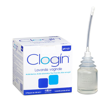 CLOGIN LAVANDA VAGINALE 5 FLACONI DA 100 ML + 5 CANNULE VAGINALI MONOUSO - fitfarma.it
