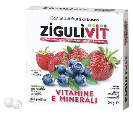 ZIGULI VIT FRUTTIBOSCO 40 CONFETTI - fitfarma.it
