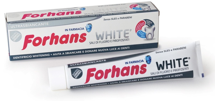 FORHANS SP WHITE DENTIF 75ML - fitfarma.it