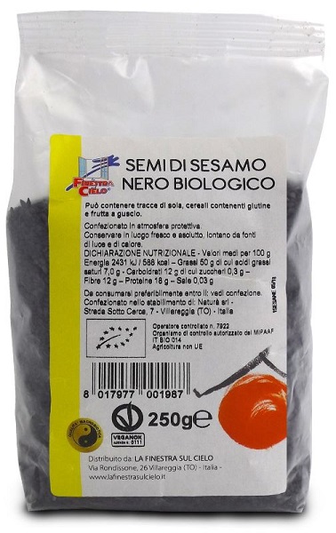 SESAMO NERO 250 G - fitfarma.it