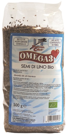 FSC OMEGA3 SEMI DI LINO BIO AD ALTO CONTENUTO DI FIBRA 500 G - fitfarma.it