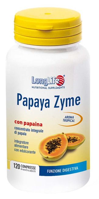 LONGLIFE PAPAYA ZYME 120 TAVOLETTE - fitfarma.it